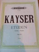 Kayser Etüden Opus 20 Violine Brandenburg - Bernau Vorschau