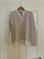 Rosa Pullover mit Bluseneinsatz Frankfurt am Main - Nordend Vorschau
