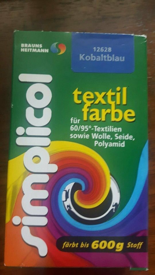 Simplicol Textilfarbe Kobaltblau/ Blau 25g in Leingarten