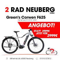 Green's Corwen F625 E-Bike 29 Zoll 10-Gang 625Wh 85Nm STATT 3999€ Hessen - Neuberg Vorschau