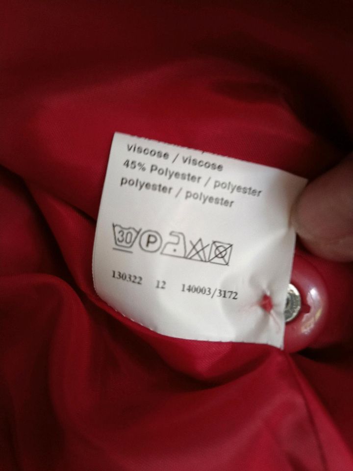 Damenjacke/Blazer rot, Gr. 44 u. passende Bluse Gr. 44 in Kölln-Reisiek