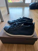 Tamaris Schuhe blau sneaker leder ungetragen gr.38 Wandsbek - Hamburg Poppenbüttel Vorschau