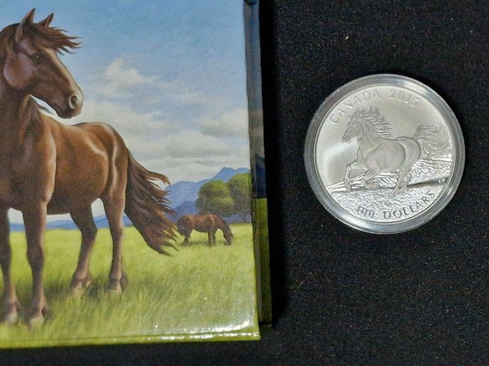 100 Dollar Kanada The Canadian Horse 2015 Münze in Neuental