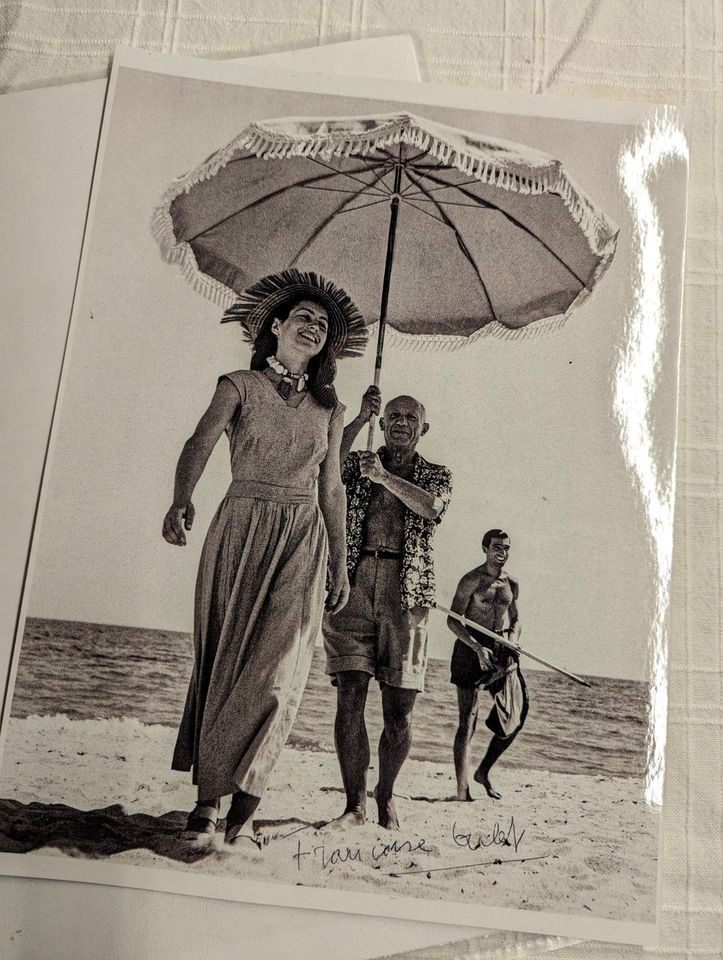 Pablo Picasso und Francoise Gilot, original signiert, Foto in Bad Bevensen