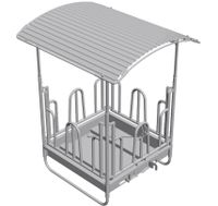Heuraufe Raufe Futterraufe für Pferde und Rinder mit Dach M4/8 Brandenburg - Neuhardenberg Vorschau