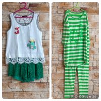 Monnalisa So Twee Set Shorts Kleid Top Leggings grün 158 LILI158 Hessen - Mörlenbach Vorschau