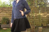 Sweatjacke, Strickjacke, Hoodie, Cardigan, Kapuze, blau, Fishbone Nordrhein-Westfalen - Haan Vorschau