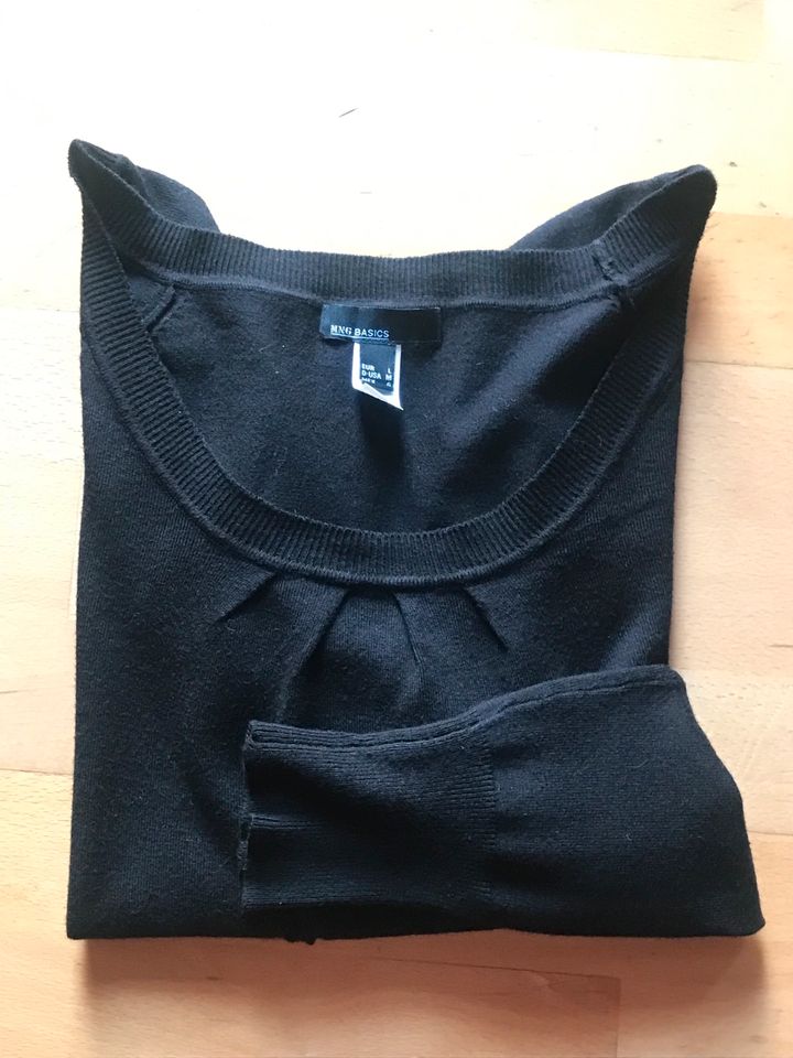 ☀ MANGO ☀ femininer Langarmpulli in Schwarz in Mechernich