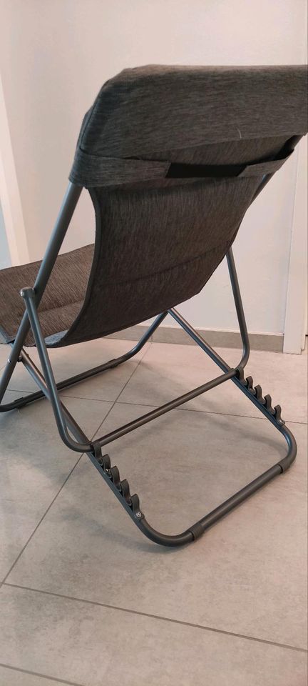 2 Liegestühle Stühle Aluminium Rostfrei Sessel Terrasse flach in Düren