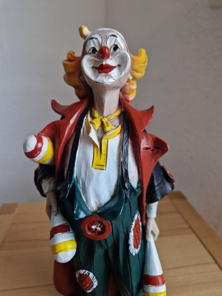 Limitierte Vintage Clown Figur, Vivian C Italien, 80er, Signiert in Paderborn