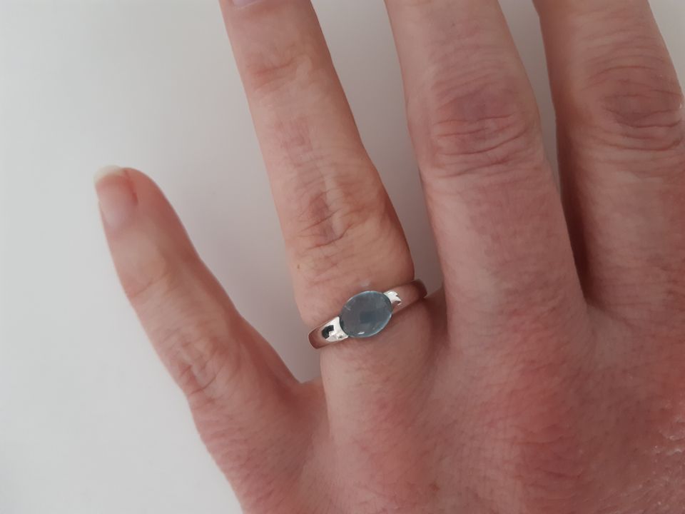 925 Silber Apatit Ring in Hürth