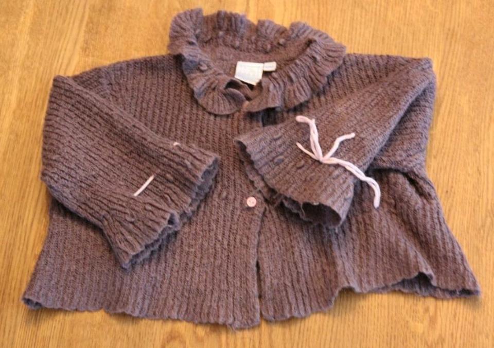 Sommer Kleid Tunika 74 Bolero lila Blümchen weiß Taufe Esprit in Wartenberg