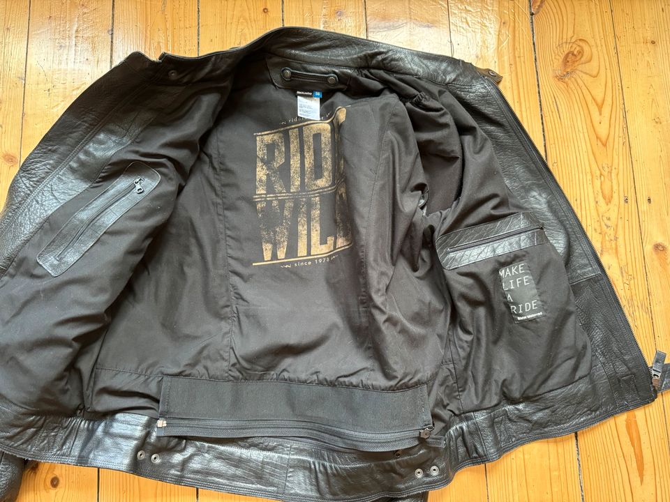 ❗️ORIGINAL BMW MOTORRADJACKE BÜFFELLEDER SCHWARZ GRÖSSE 56 ❗️ in Dresden