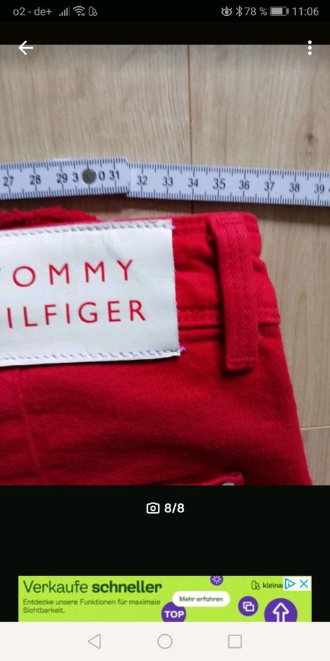 Tommy Hilfiger Hose Jeans 30 38 (7/8?) Neu in Schenefeld