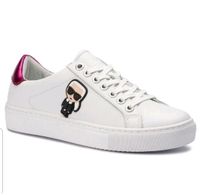 weiß pink Leder Karl Lagerfeld Sneaker Turnschuh Schuh Gr.38 Schleswig-Holstein - Neumünster Vorschau