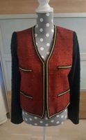 Neu Mango Bouclé Tweed - Jacke Blazer Rot Gold Schwarz Nordrhein-Westfalen - Hürtgenwald Vorschau