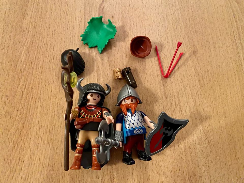 Playmobil 2 Wikinger: Magier mit Edelsteinstab und Kämpfer in Pfaffenhofen a.d. Ilm