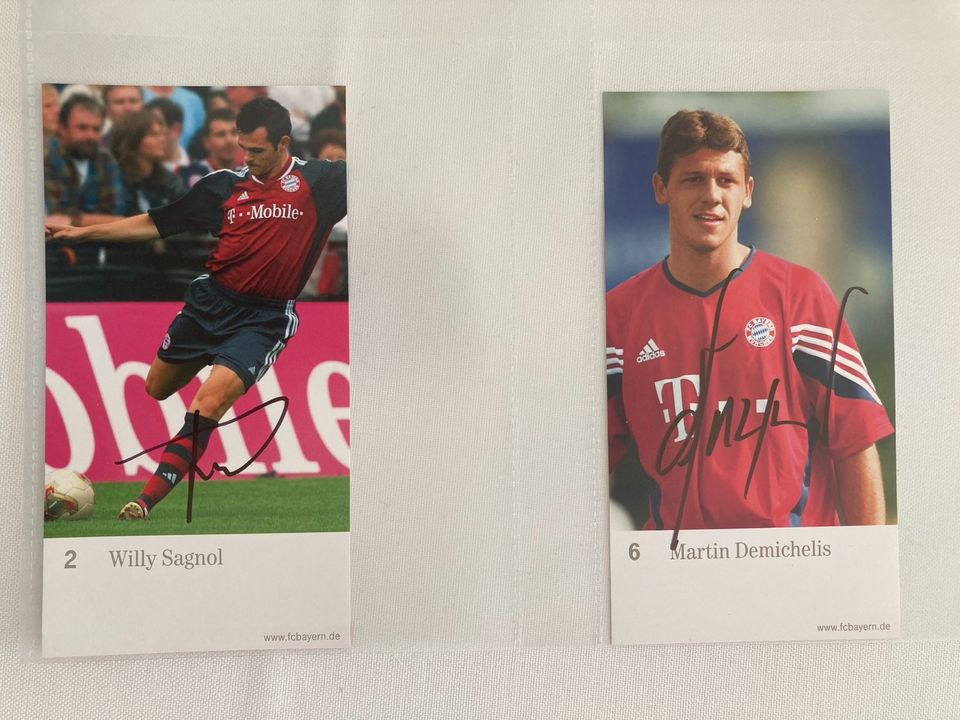 FC Bayern München Autogrammkarten original signiert in Brilon