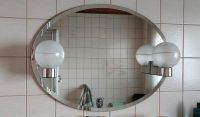 Ovaler Badezimmerspiegel mit 2 aufgesetzten Lampen - 80er Jahre Saarland - Großrosseln Vorschau