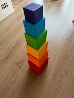 GRIMMS Stapelkisten Turm Holz Regenbogen  Montessori NEU Hamburg-Nord - Hamburg Alsterdorf  Vorschau