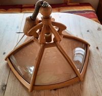 Lampe - Holz mit Einlegescheiben Bayern - Pettendorf Vorschau