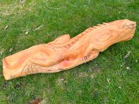 Leguan 90cm Reptilien Holzwaran Waran Holz geschnitzt Essen - Essen-Werden Vorschau