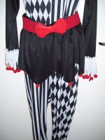 Harlekin Kostüm Fasching Jumpsuit Overall Schwarz Weiß Rot Gr. M Berlin - Neukölln Vorschau