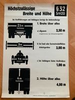 Lehrtafel Schautafel Fahrschule "Breite & Höhe" Baden-Württemberg - Inzigkofen Vorschau