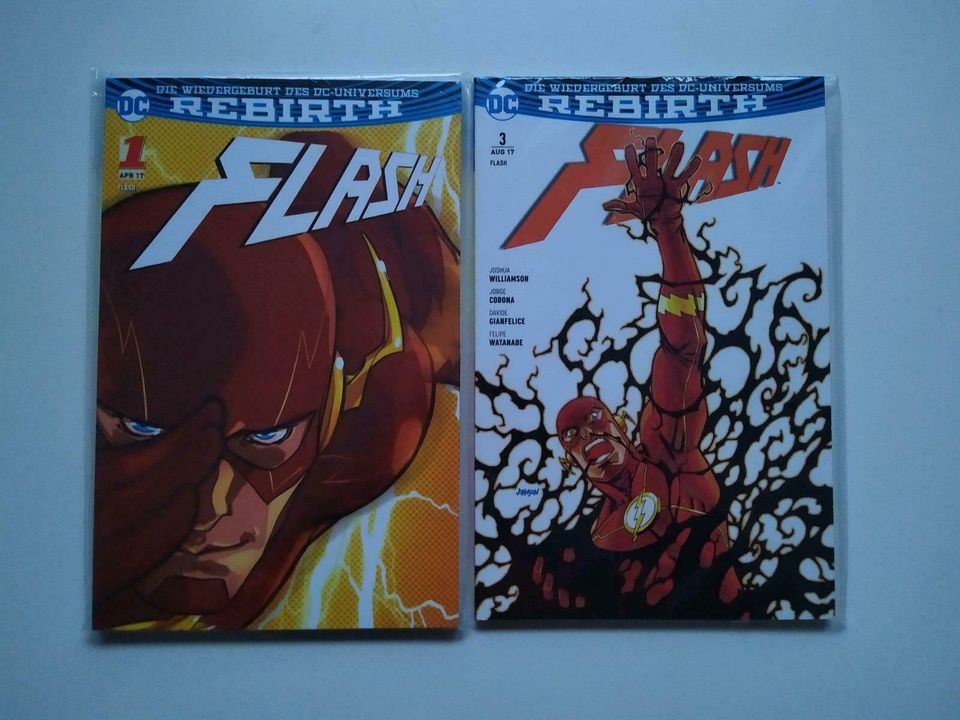 Flash 1 und 3 Variant DC Comic Panini deutsch in Grünstadt