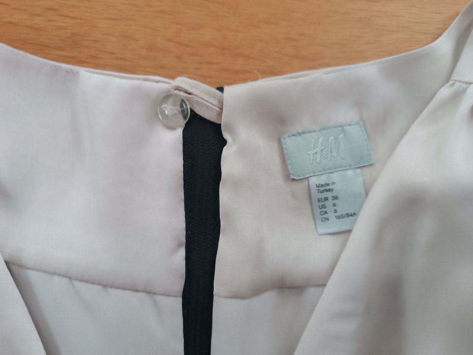 Festliches Kleid, H&M, schwarz-beige, Größe 36 in Zwiesel