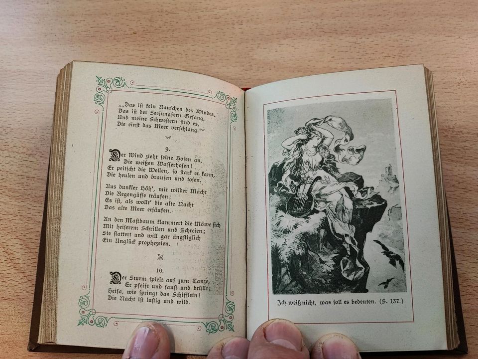 Antik Alt klein Mini Buch der Lieder von H.Heine Heinrich Rarität in Dresden