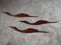 XL Teak Teakholz Kranich Vogel Set mid century vintage Wandsbek - Hamburg Jenfeld Vorschau