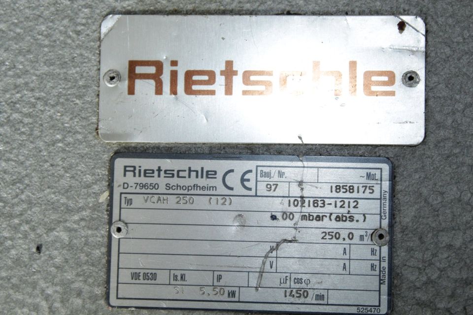 Rietschle Thomas vceh 250 Vakuumpumpe in Staufenberg