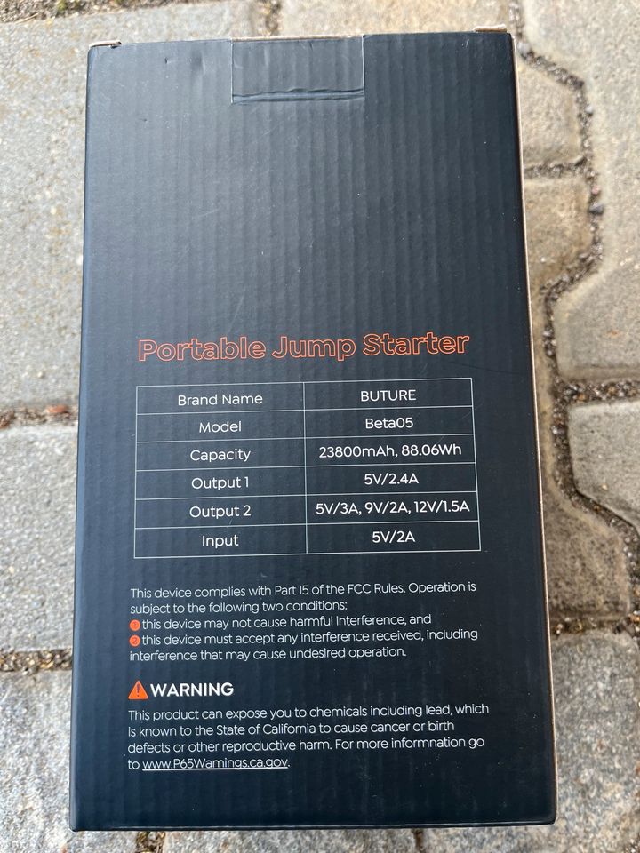 Butrue Portable Jump Starter Beta05 Starthilfe in Brunnthal