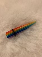 Ohrschmuck Dehnstab Regenbogen bis 12mm Sachsen - Burkhardtsdorf Vorschau