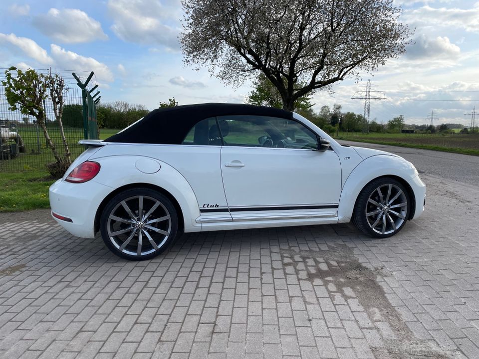 VW Beetle Cabrio Club R Line Onyxweiß Perlmutt, Diesel, Euro 6 in Rosengarten