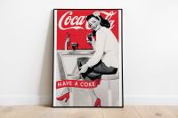 Poster Wandbild Bild CocaCola Coca Cola Retro Vintage NEU Nordrhein-Westfalen - Wegberg Vorschau