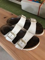 Birkenstock Sandalen Gr 39 weiß Creme Saarland - Völklingen Vorschau