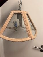 Deckenleuchte Lampe Landhaus Holzrahmen mit Glas Bayern - Bernhardswald Vorschau