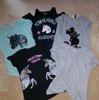 5 T-Shirts Gr. 158/164  Gr. XS unicorn, Mickey, only Sachsen-Anhalt - Aschersleben Vorschau