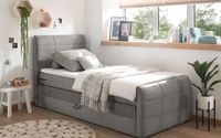 BOXSPRINGBETT+TOPPER 100x200cm mit Bettkasten Uran Dunkelgrau NEU Wuppertal - Oberbarmen Vorschau