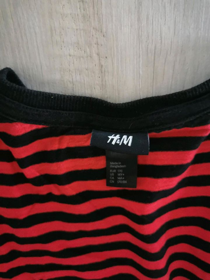 Sweatshirt Rot-Schwarz Größe 170 in Triebel