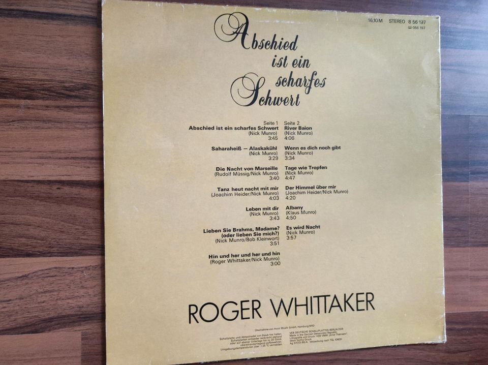 Vinyl Roger Whittaker + Veronika Fischer Band in Brandenburg an der Havel