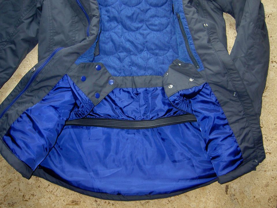 CECIL Damen Jacke Winterjacke mit Kapuze Schneefang Gr. L grau in Walldürn