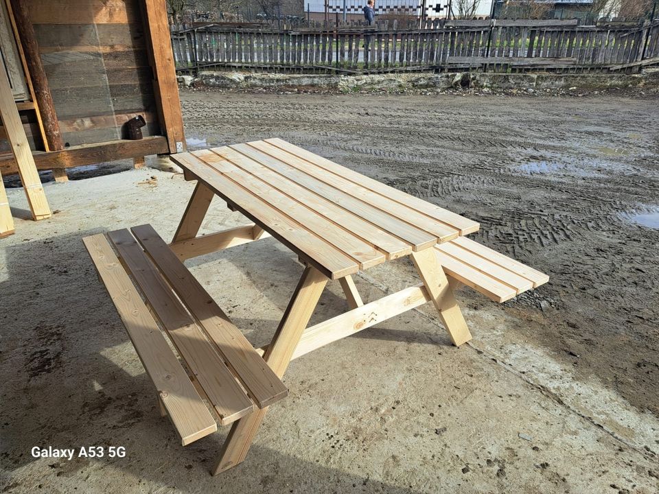 NEU Picknicktisch Sitzgruppe Gartengarnitur Biertisch 150cm 6-Ps in Schweitenkirchen