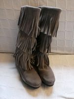 MINNETONKA DAMEN WILDLEDER STIEFEL 3LAYERS GRAU 36 NEU Hessen - Berkatal Vorschau