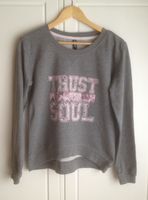 Damen - Pullover - Grau - Print - Trust Your Soul - Größe M Nordrhein-Westfalen - Lüdenscheid Vorschau