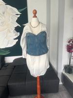 Zara Jeans Korsett top gr.L blau Baden-Württemberg - Ostfildern Vorschau