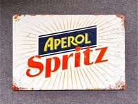 Retro Blechschild Deko Schild Vintage 30x20cm Aperol Spritz *Neu* Baden-Württemberg - Walddorfhäslach Vorschau