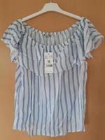 Hailys Bluse Shirt Top L Blau Weiß Gestreift Neu mit Etikett Bielefeld - Gadderbaum Vorschau